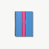 Geo Monogram Stripe Notebook